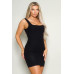Sleeveless Square Neck Knit Mini Dress