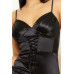 Satin Caged Waist Maxi Dress