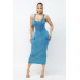 Acid Washed Cargo Midi Dress
