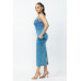 Acid Washed Cargo Midi Dress