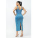 Acid Washed Cargo Midi Dress