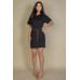 Side Pocket Double Folded Mini Dress