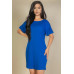 Side Pocket Double Folded Mini Dress