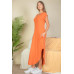 Hidden Pocket Batwing Sleeve V Neck Long Dress