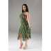 Halter Ruffled Dress