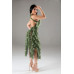 Halter Ruffled Dress