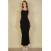 Ribbed Mermaid Hem Camisole Maxi Dress