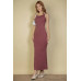Ribbed Mermaid Hem Camisole Maxi Dress
