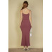 Ribbed Mermaid Hem Camisole Maxi Dress