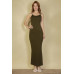 Ribbed Mermaid Hem Camisole Maxi Dress