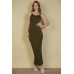 Ribbed Mermaid Hem Camisole Maxi Dress