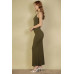 Ribbed Mermaid Hem Camisole Maxi Dress