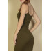Ribbed Mermaid Hem Camisole Maxi Dress