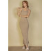Ribbed Mermaid Hem Camisole Maxi Dress