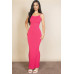 Ribbed Mermaid Hem Camisole Maxi Dress