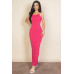 Ribbed Mermaid Hem Camisole Maxi Dress