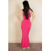 Ribbed Mermaid Hem Camisole Maxi Dress