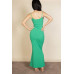 Ribbed Mermaid Hem Camisole Maxi Dress