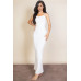 Ribbed Mermaid Hem Camisole Maxi Dress