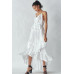 Shimmering Dress With Ruffles