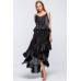 Shimmering Dress With Ruffles