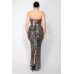 Sequin V-bar Crisscross Tube Dress