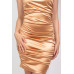 Ruched Mini Bodycon Halter Dress