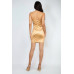 Square Rhinestones Bodycon Mini Dress