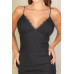 Eyelash Lace Trim Cami Mini Dress