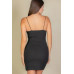 Eyelash Lace Trim Cami Mini Dress