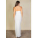 Eyelash Lace Trim Split Thigh Cami Dress