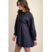 Long sleeve mini dress with lace detail