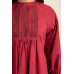 Long sleeve mini dress with lace detail