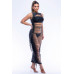 Fringe Cut Out Maxi Dress