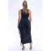 Fringe Cut Out Maxi Dress