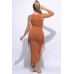 Fringe Cut Out Maxi Dress