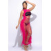 Fringe Cut Out Maxi Dress