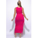Fringe Cut Out Maxi Dress