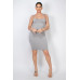 Rhinestones Double-layer Cami Dress
