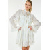 Metallic Print Short Dress