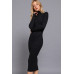 Long Sleeve High Neck Sweater Long Dress