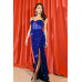 Cecily Teddy Velvet Corset Maxi Dress