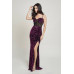 Cecily Teddy Velvet Corset Maxi Dress
