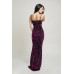 Cecily Teddy Velvet Corset Maxi Dress