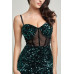 Cecily Teddy Velvet Corset Maxi Dress