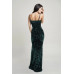 Cecily Teddy Velvet Corset Maxi Dress