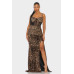 Cecily Teddy Velvet Corset Maxi Dress