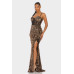 Cecily Teddy Velvet Corset Maxi Dress