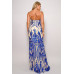 Spaghetti Strap Art Deco Sequins Maxi Dress
