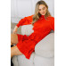 Long Sleeve Smocked Neck Tiered Ruffle Mini Dress